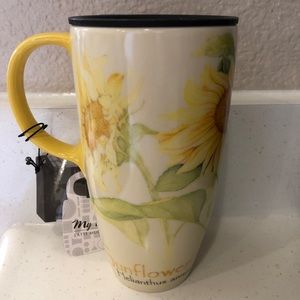 Sunflower Traveler Ceramic Mug